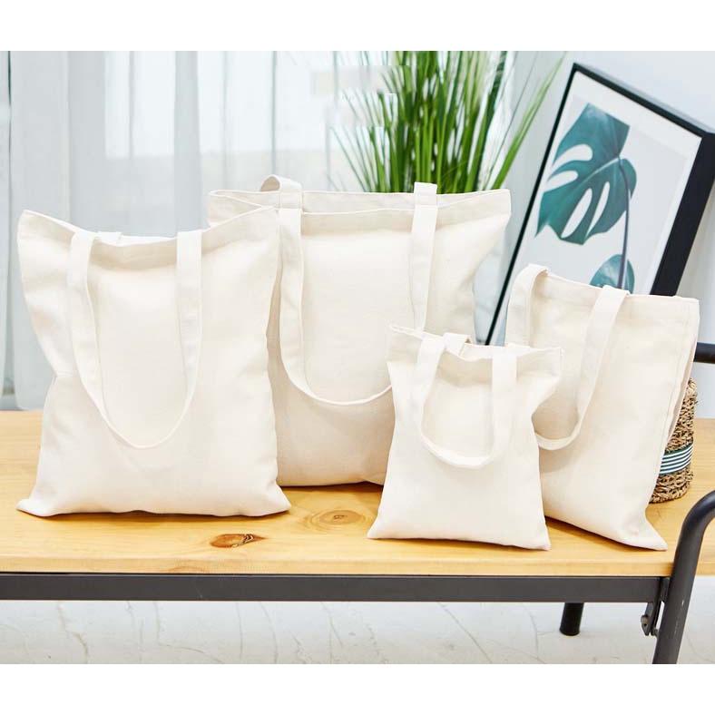 Túi Tote Vải Canvas Trơn Đeo Vai Đi Học, Đi Làm, Đi Chơi, Nhiều Màu Giá Rẻ TL