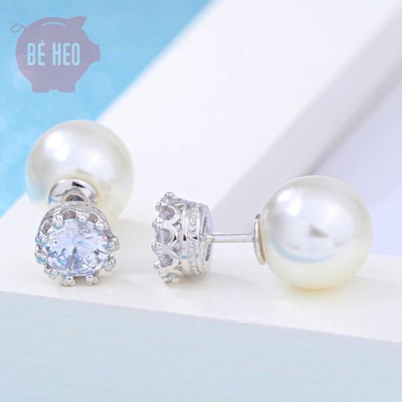 Bông tai ngọc nhân tạo công chúa