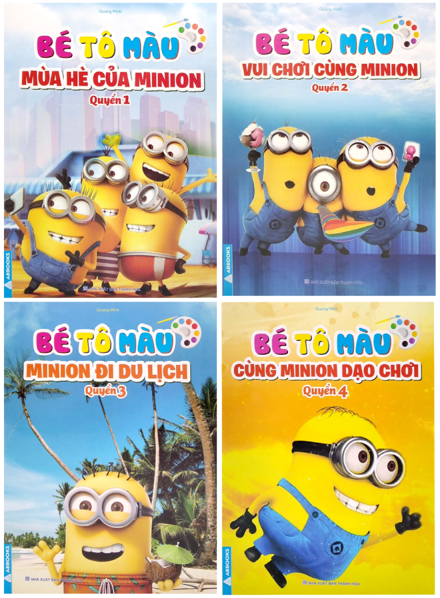 Combo Bé Tô Màu - Mùa Hè Của Minion _ABB