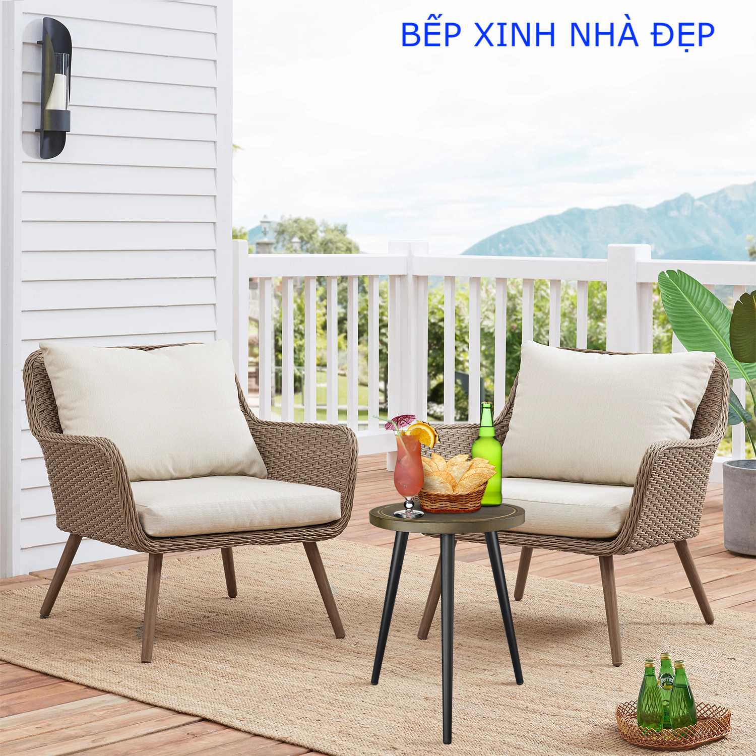 Bàn Kê Đầu Giường, Bàn Trà + Coffee, Đôn Gỗ. Kệ Để Chậu hoa, mặt 30cm, chân CÔN tháo rời bằng thép không gỉ Cao 40cm