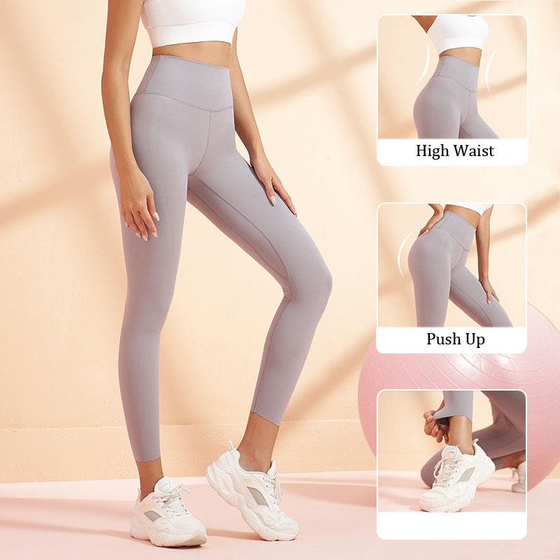 Plus Kích Thước S-3XL Quần Legging Nữ Quần Tập Yoga Đẩy Lên Bụng Điều Khiển Quần Legging Nữ Tập Gym Chặt Thun Cao Cấp Gợi Cảm Đôi Nylon quần legging