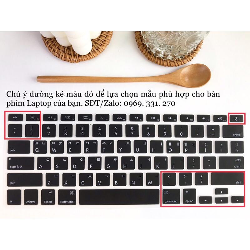 Phủ bàn phím silicon Tiếng Hàn dùng cho Macbook Air 13'' từ đời 2009-2017