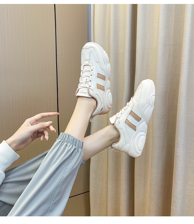 Giày Thể Thao, Sneaker Nữ Dễ Thương, Lên Chân Siêu Đẹp. Đế Cao 3CM