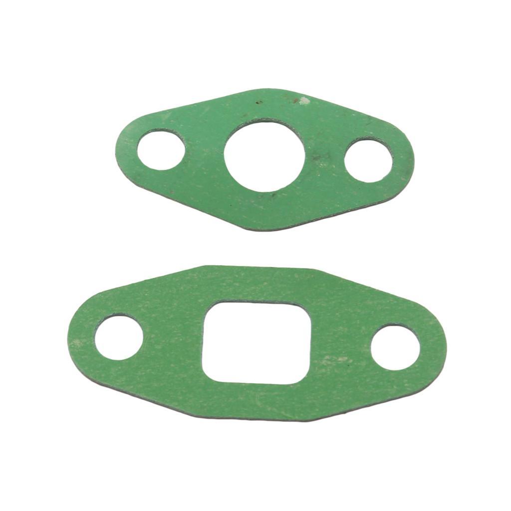 2x Stainless Steel Oil Feed Inlet Flange Gasket Adapter Kit for