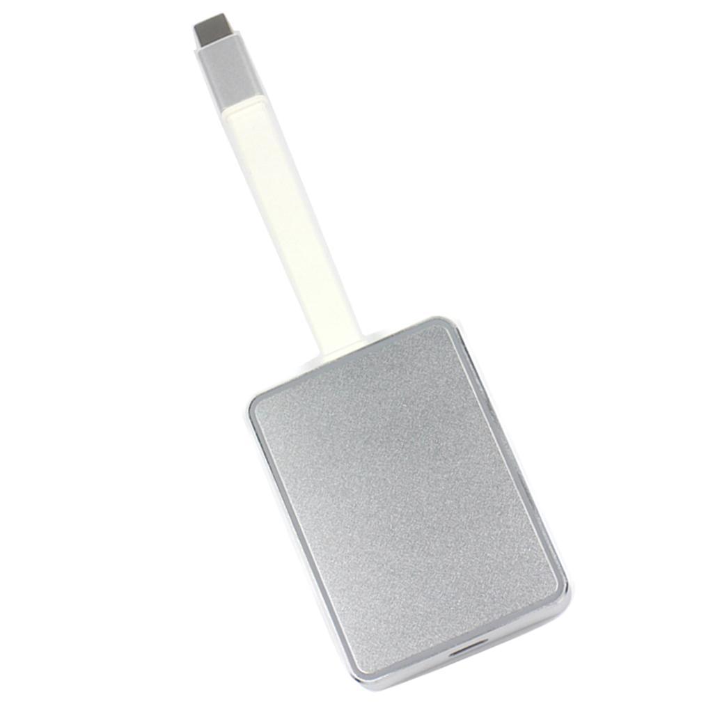 Aluminum USB Type-C 7 in1 4K 30Hz/1080 60Hz Hub Adapter Card Reader USB