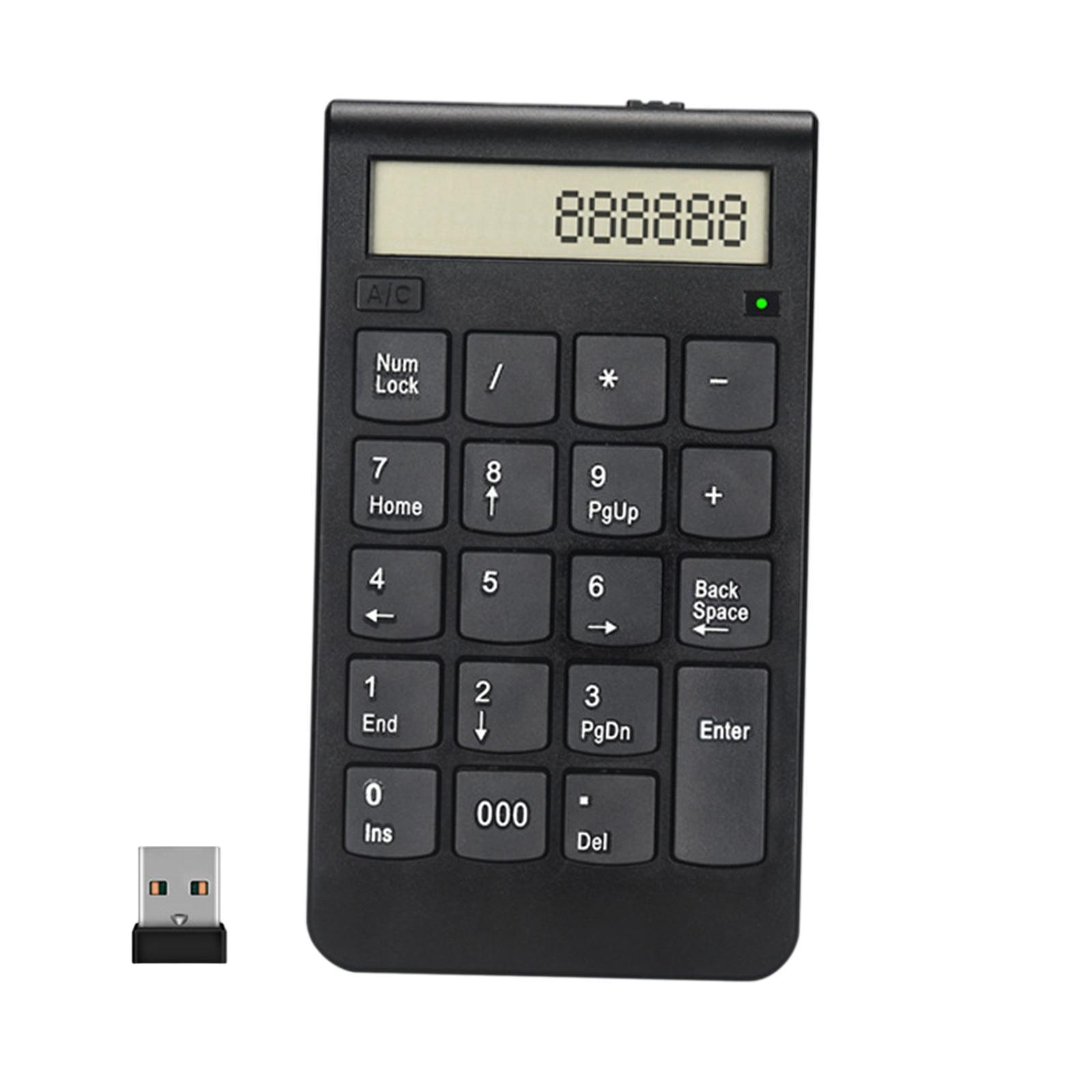 Wireless Number Pad Accessories Portable Mini 2.4G for Notebook Laptop PC