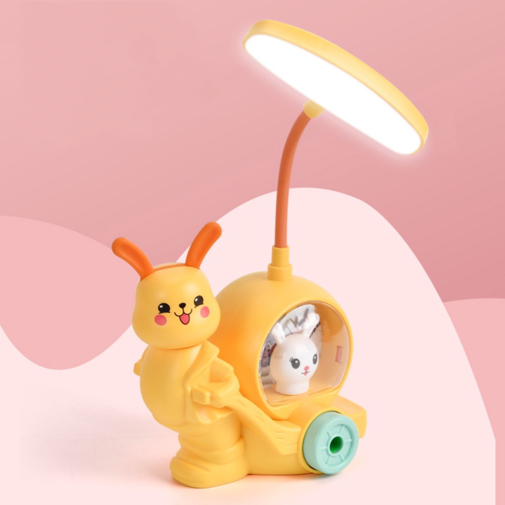 Đèn Học Led Để Bàn Chống Cận Ngộ Ngĩnh Dễ Thương Kèm Hộp Gọt Bút Chì Giao Màu Ngẫu Nhiên