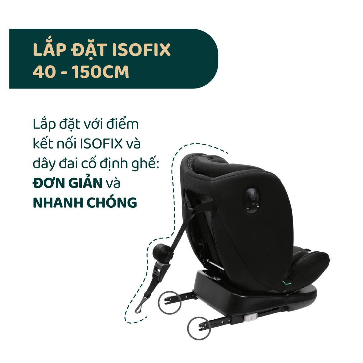Ghế ô tô Chicco Unico Evo Classic xoay 360˚ ISOFIX - Màu Đen