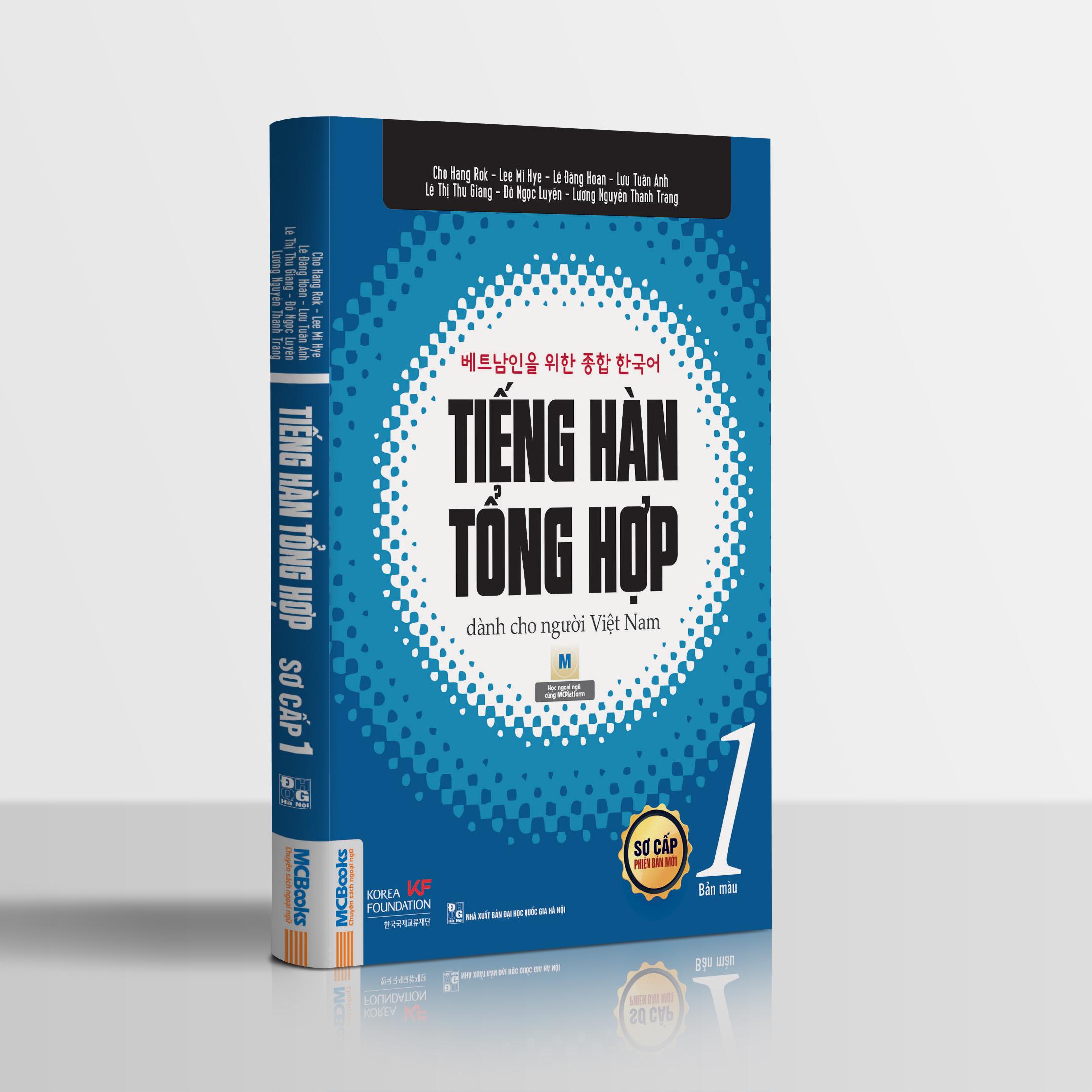 Trọn Bộ Tiếng Hàn Tổng Hợp Dành Cho Người Việt Nam - Sơ Cấp 1(Bản In 4 Màu) Tặng Kèm Portcard Những Câu Nói Hay Của Người Nổi Tiếng