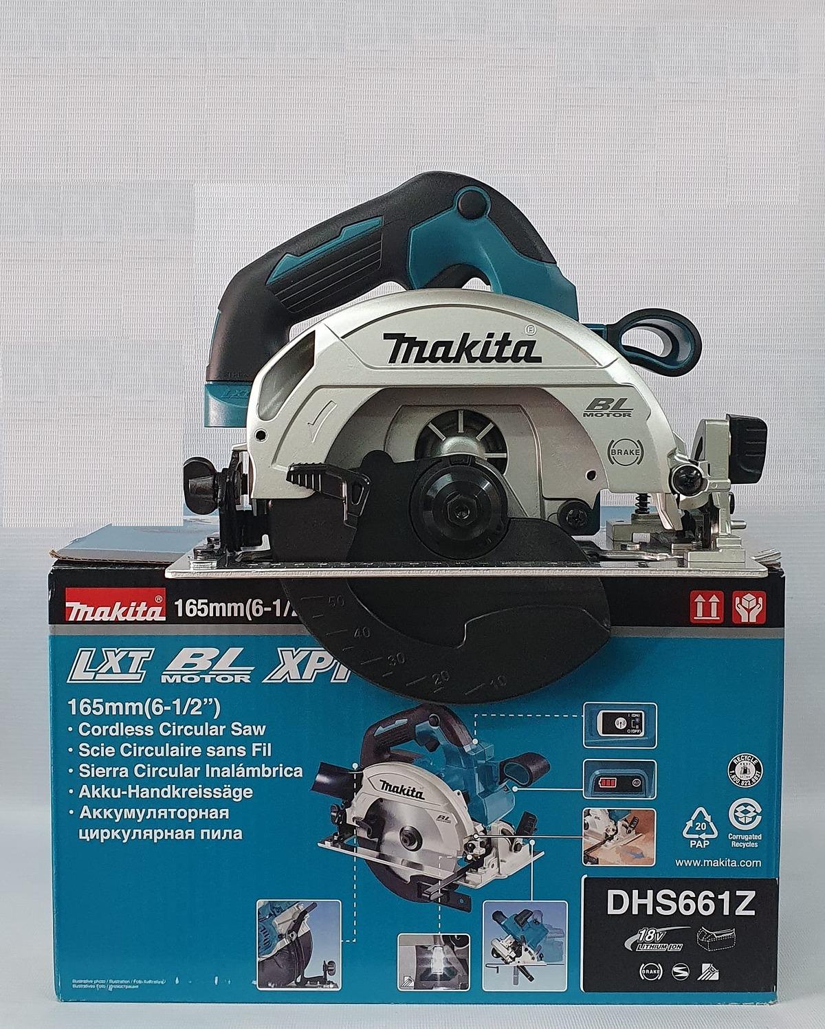 MÁY CƯA ĐĨA 680 W 165MM (KHÔNG KÈM PIN VÀ ĐẾ SẠC) MAKITA DHS661Z- HÀNG CHÍNH HÃNG
