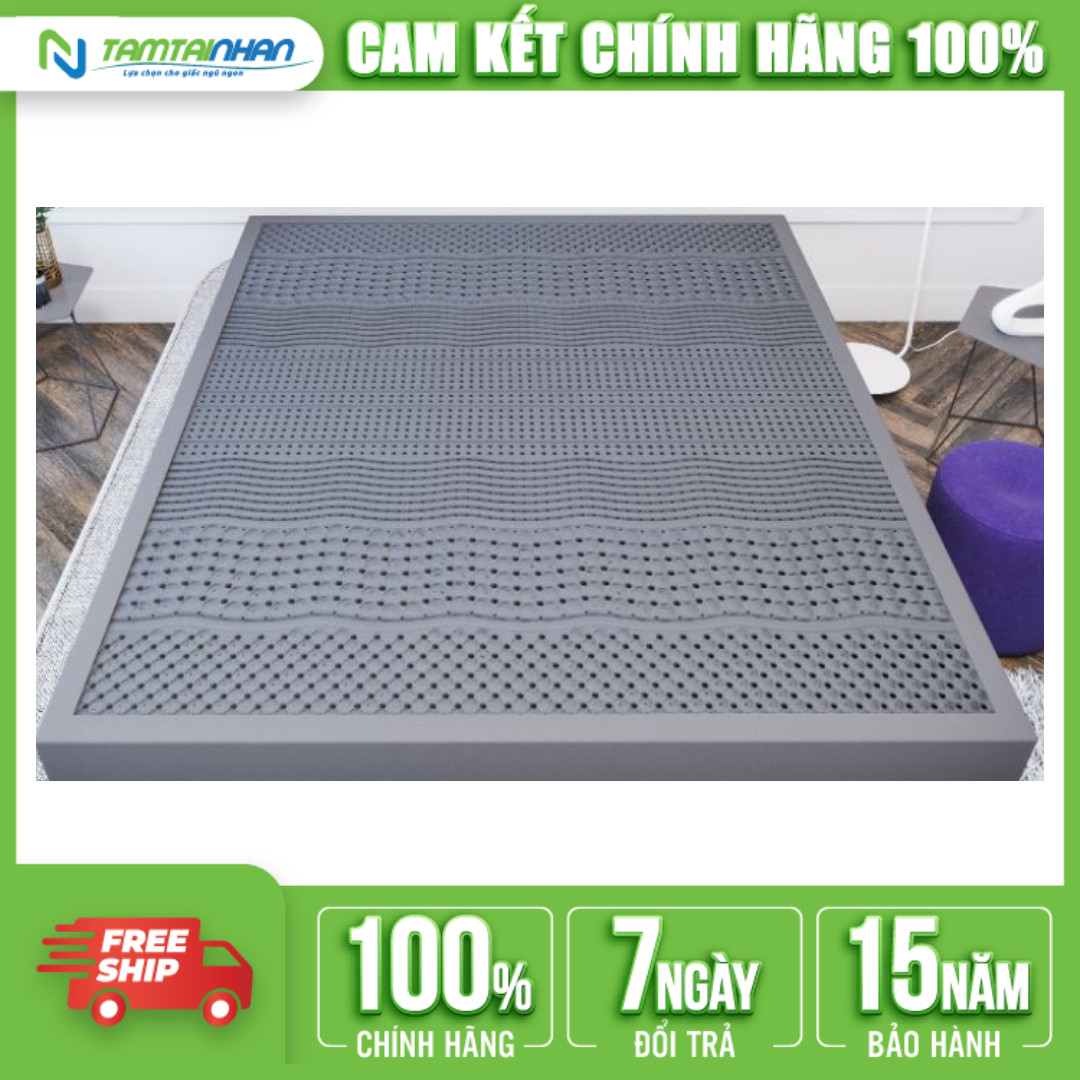 Nệm Cao Su Thiên Nhiên Kim Cương Viplux - 7’Zone Massa Siêu Kháng Cháy