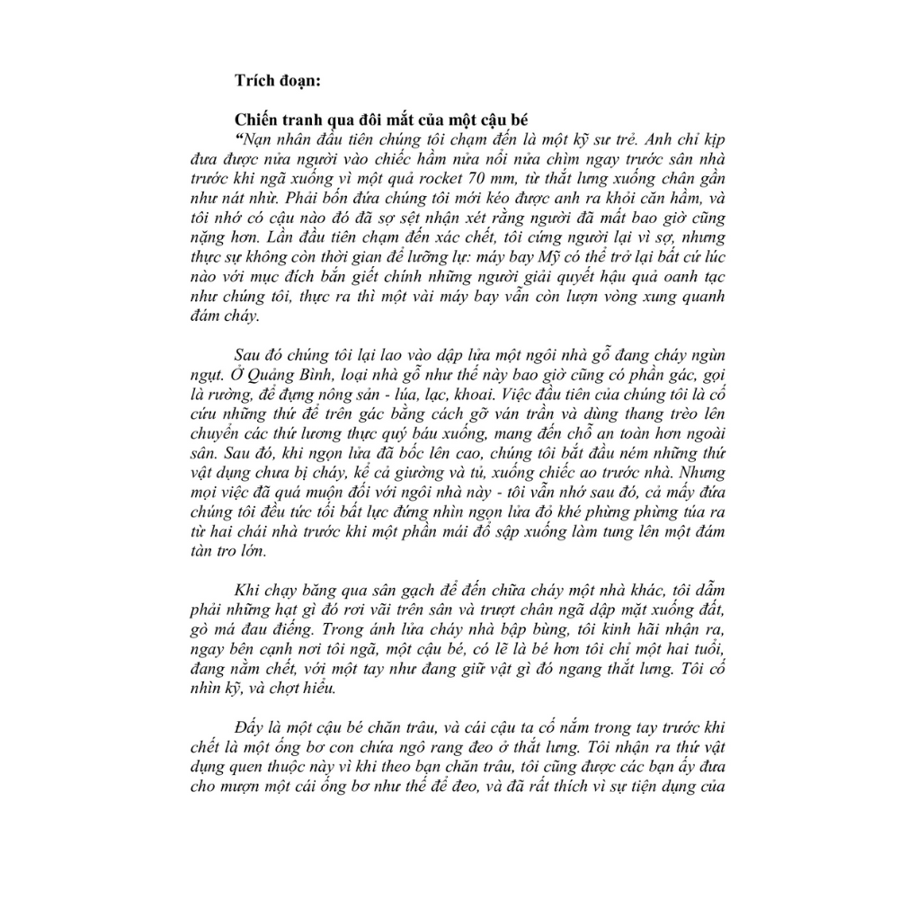 Nước Vẫn Chảy Dưới Chân Cầu Mụ Kề