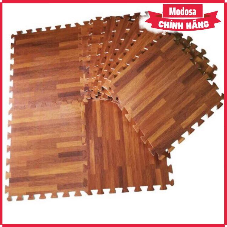 12 Thảm Xốp Vân Gỗ Modosa 60X60Cm - Hàng Chính Hãng