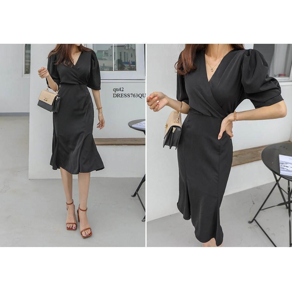 DRESS679 ĐẦM ĐUÔI CÁ TAY LỠ