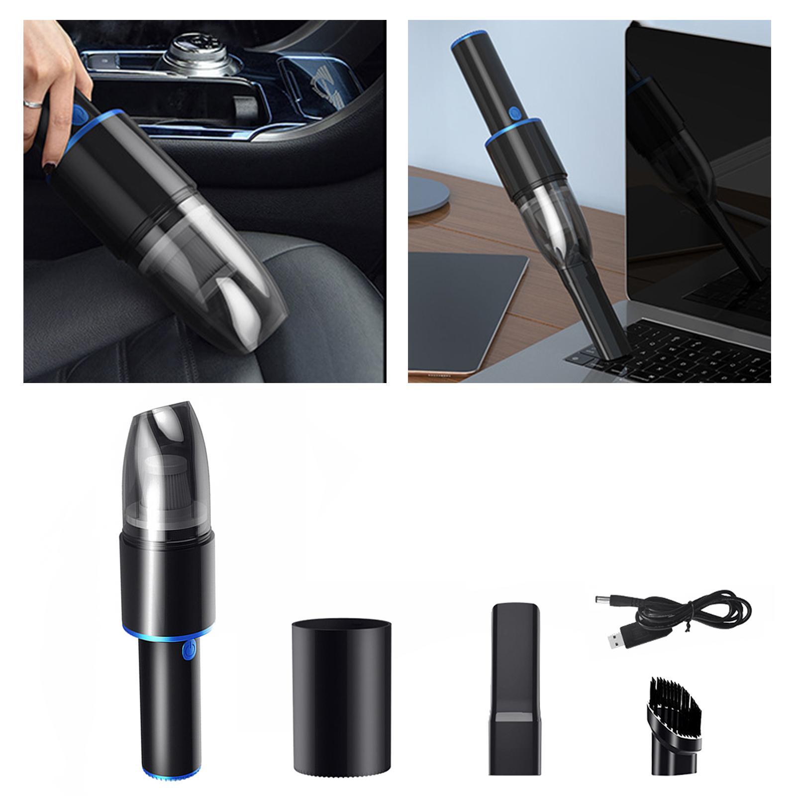 Compact Car Vacuum Cleaner Quick Charge Crevices Dust