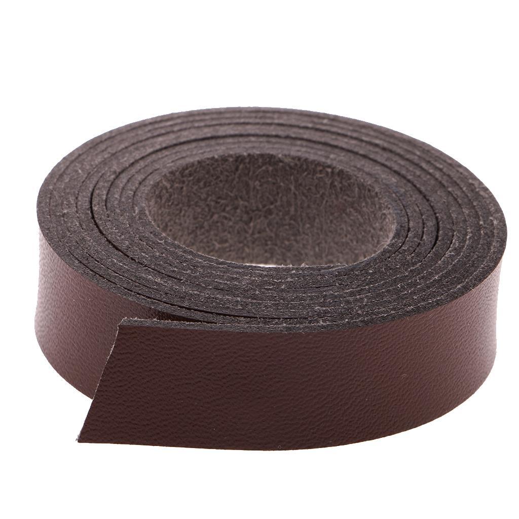 2x 2 Meters Long DIY Craft Leather Bracelet 15mm Wide Black