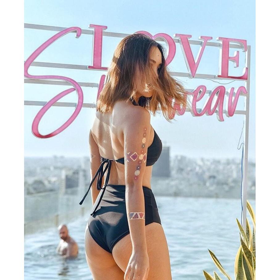 Love Me Two Pieces Swimsuit - Bikini 2 mảnh BW01 đen