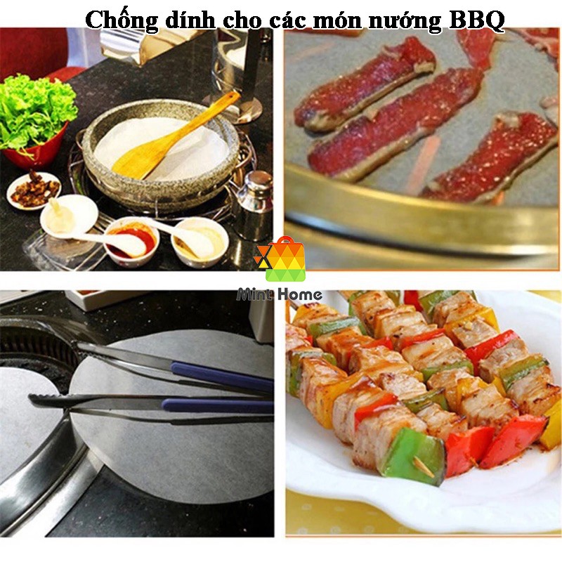 100 Tờ Giấy Nến Nồi Chiên 23cm Tròn Dùng Hấp Nướng  Jodily - Thấm Dầu Mỡ - An Toàn Cho Sức Khỏe