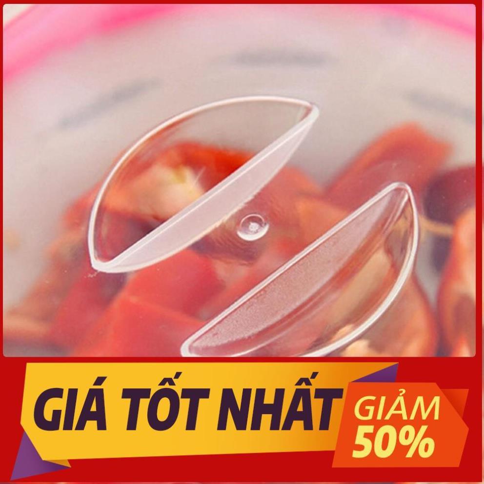 Nắp đậy thức ăn thực phẩm silicon đa năng hút chân không thay màng mọc đồ tô chén ly cốc