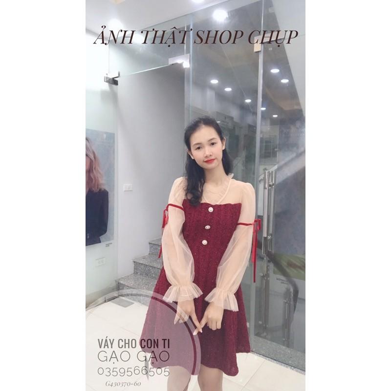 Váy tiểu thư thiết kế khoá cho con bú ẢNH THẬT SHOP CHỤP