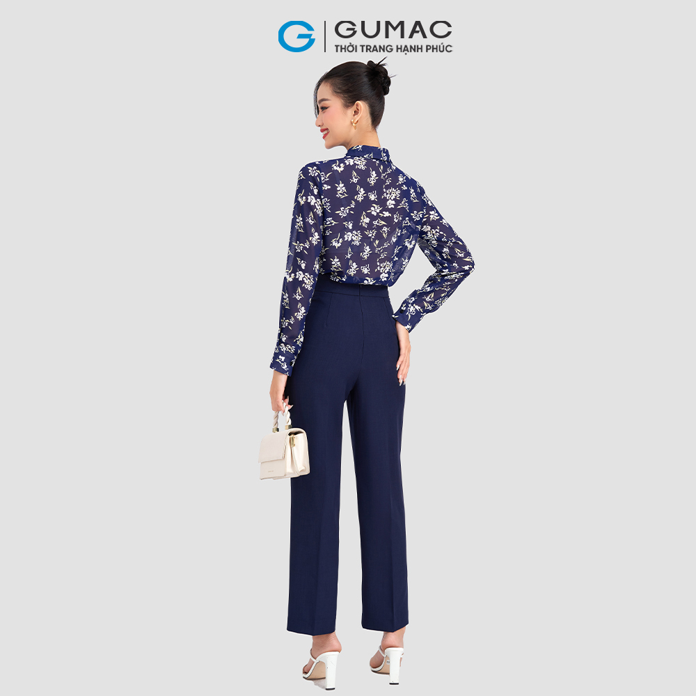 Quần ống đứng lưng kiểu GUMAC QD03041