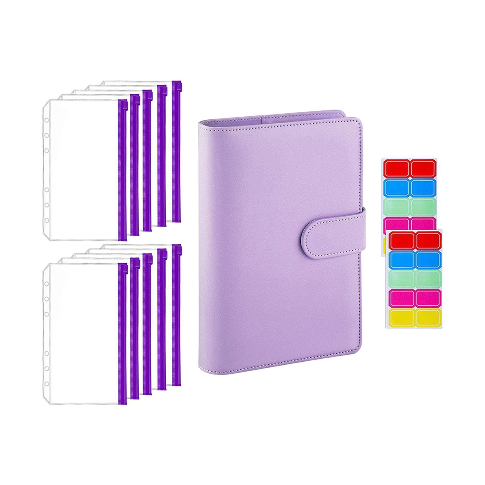 Bill Notebook Financial Organizer Personal Expense Clear Binder Envelopes Portable Finance