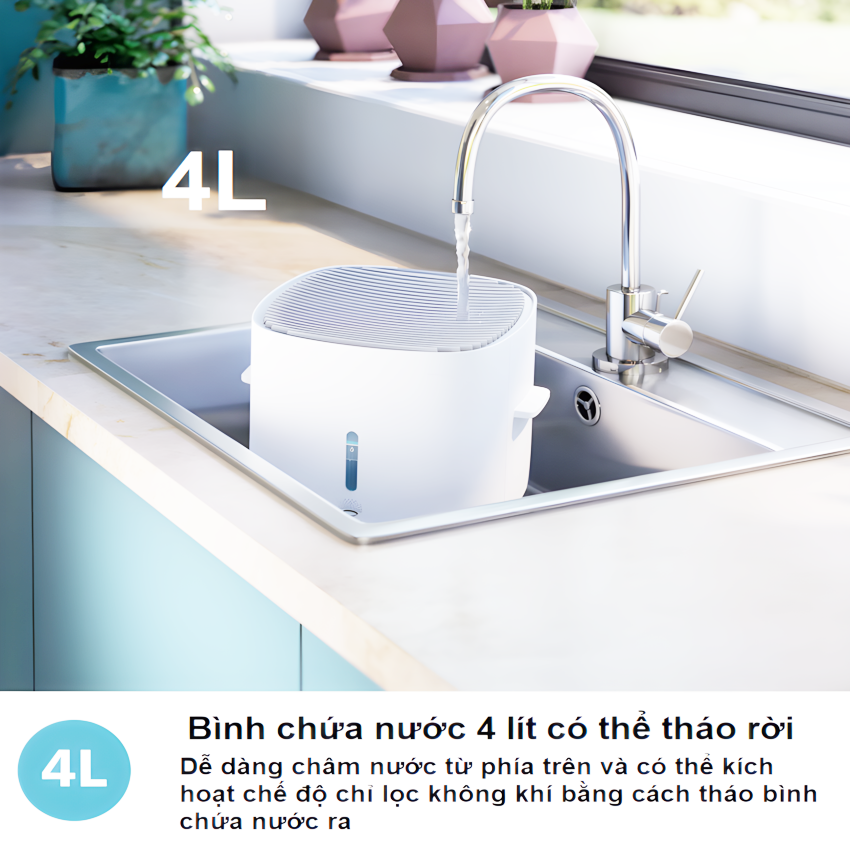 Máy lọc không khí kiêm máy tạo độ ẩm 2 trong 1, công nghệ hiện đại NanoCloud. Thương hiệu Hà Lan cao cấp Philips - AC3737/00. Hàng chính hãng