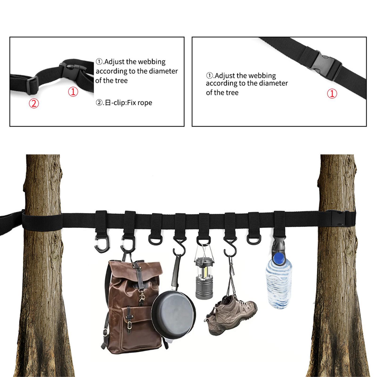 Tree Stand Strap Gear Hanger Multi Hooks for Hunting Accessories Fishing Bow