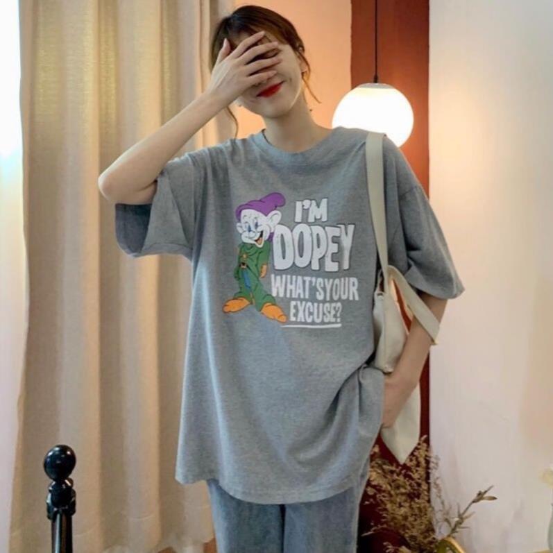 Áo thun nữ form rộng tay lỡ, phông dáng rộng unisex, ulzzang, có áo size nhỏ, vải cotton