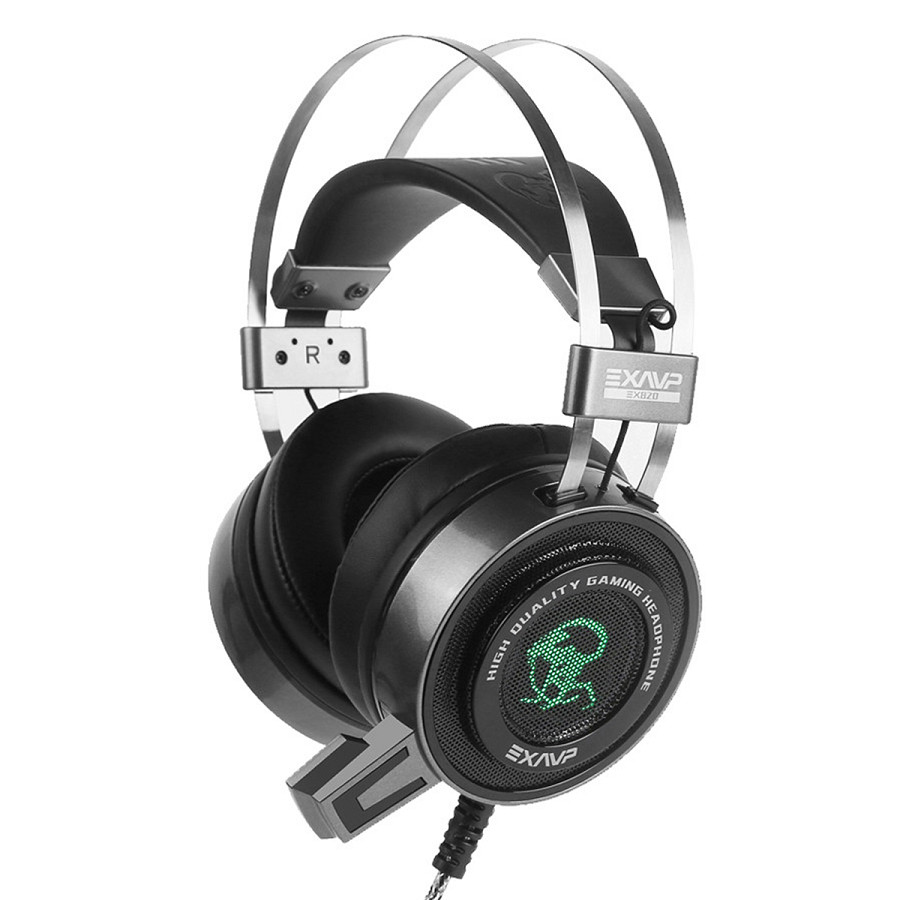 Headphone EXAVP Cao Cấp Gaming/DJ EX820V LED + rung + âm thanh 7.1 - Hàng Chính Hãng