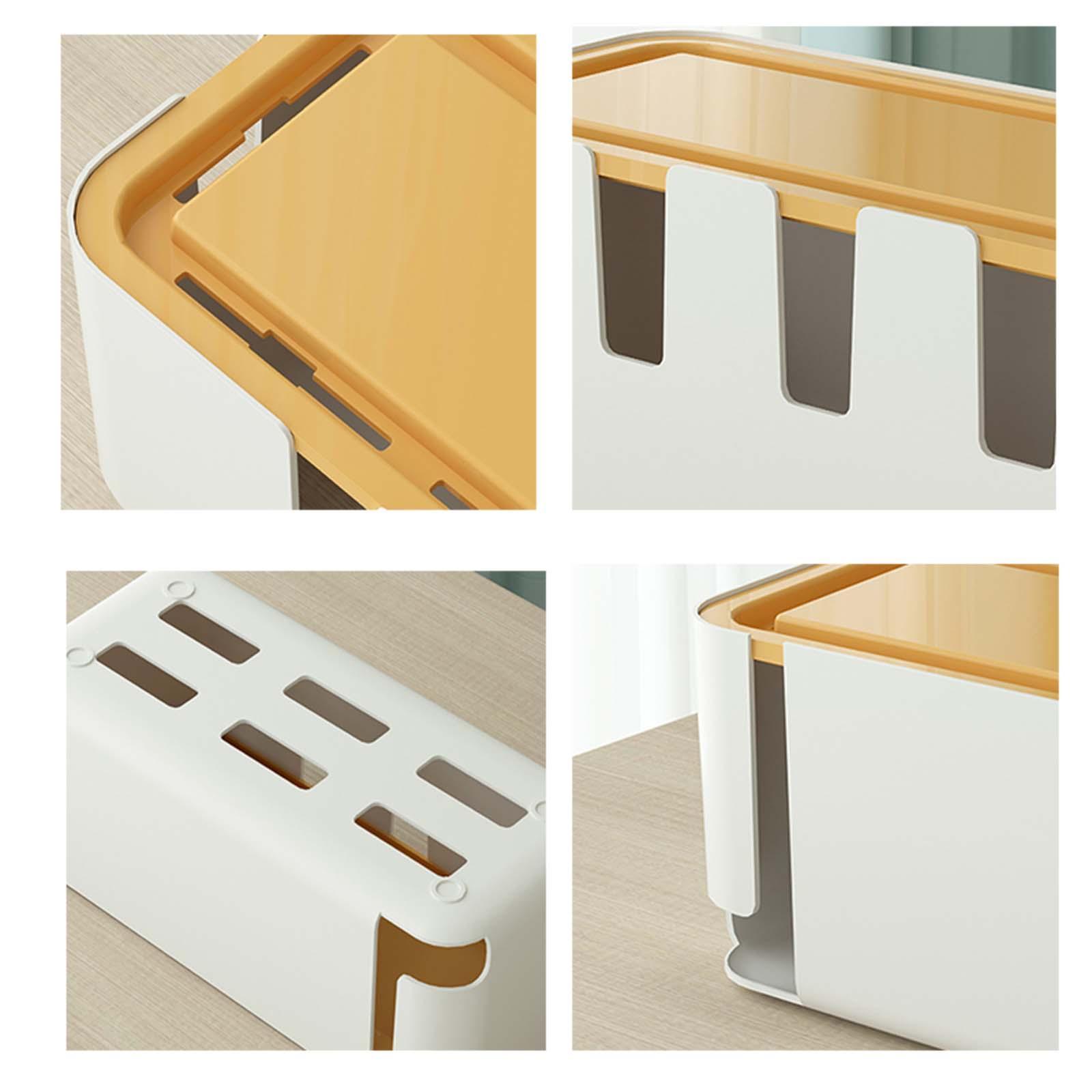 Power Strip Box Wire Cover Hider Protector Cable Management Box for Adapters