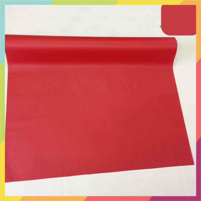 Decal dán tường màu đỏ đô, kích thước 0.45m x 10m / cuộn có sẵn keo mặt sau