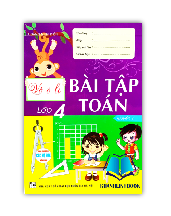 Sách - Vở Ô Li Bài Tập Toán Lớp 4 Quyển 1 ( kết nối )