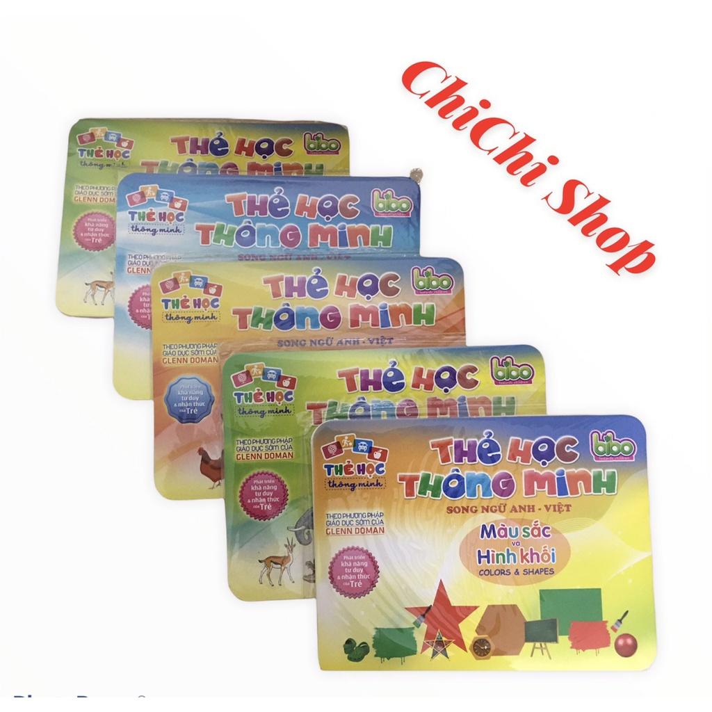 Bộ 5 Chủ Đề Thẻ Học Thông Minh,FlashCards Song Ngữ Anh-Việt Cho Bé (Chủ Đề Ngẫu Nhiên)