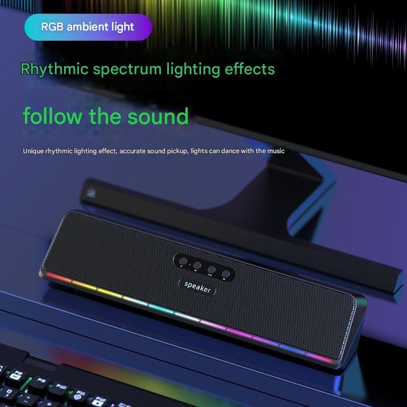 Loa thanh vi tính không dây Bluetooth E3571 led RGB cho máy tính Laptop hàng nhập khẩu