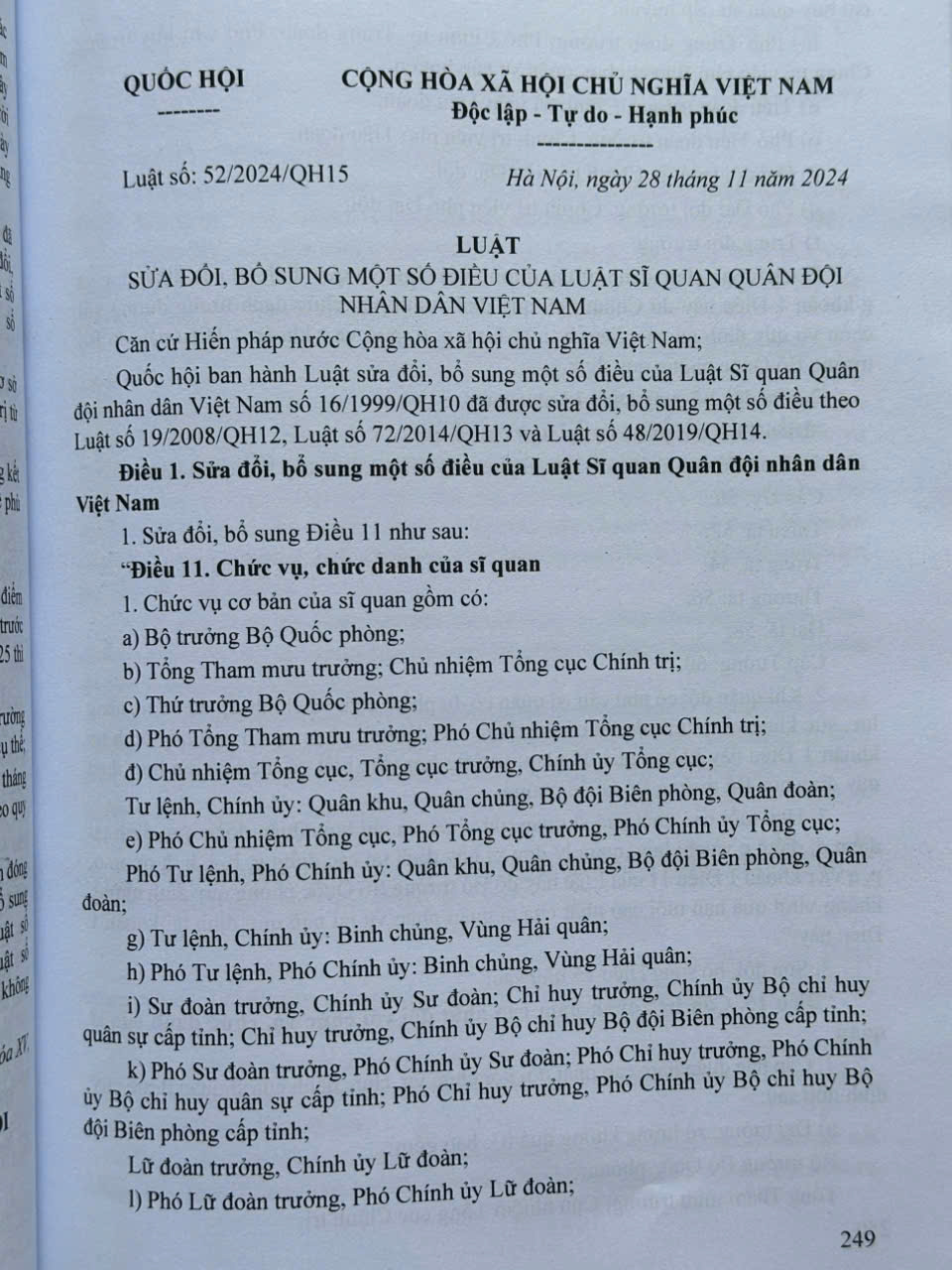 Sách Hệ Thống Toàn Văn 18 Văn Bản Luật được thông qua tại Kỳ họp thứ 8, Quốc hội khóa 15 (V2552T)