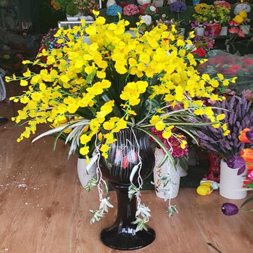 Combo 10 cành hoa lan vũ nữ cao 60cm-Hoa giả hoa lụa trang trí nhà cửa, nội thất, decor-hoaluaminhhoa