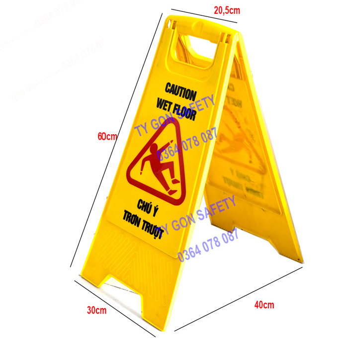 Biển cảnh báo chữ A, biển cảnh báo nhựa