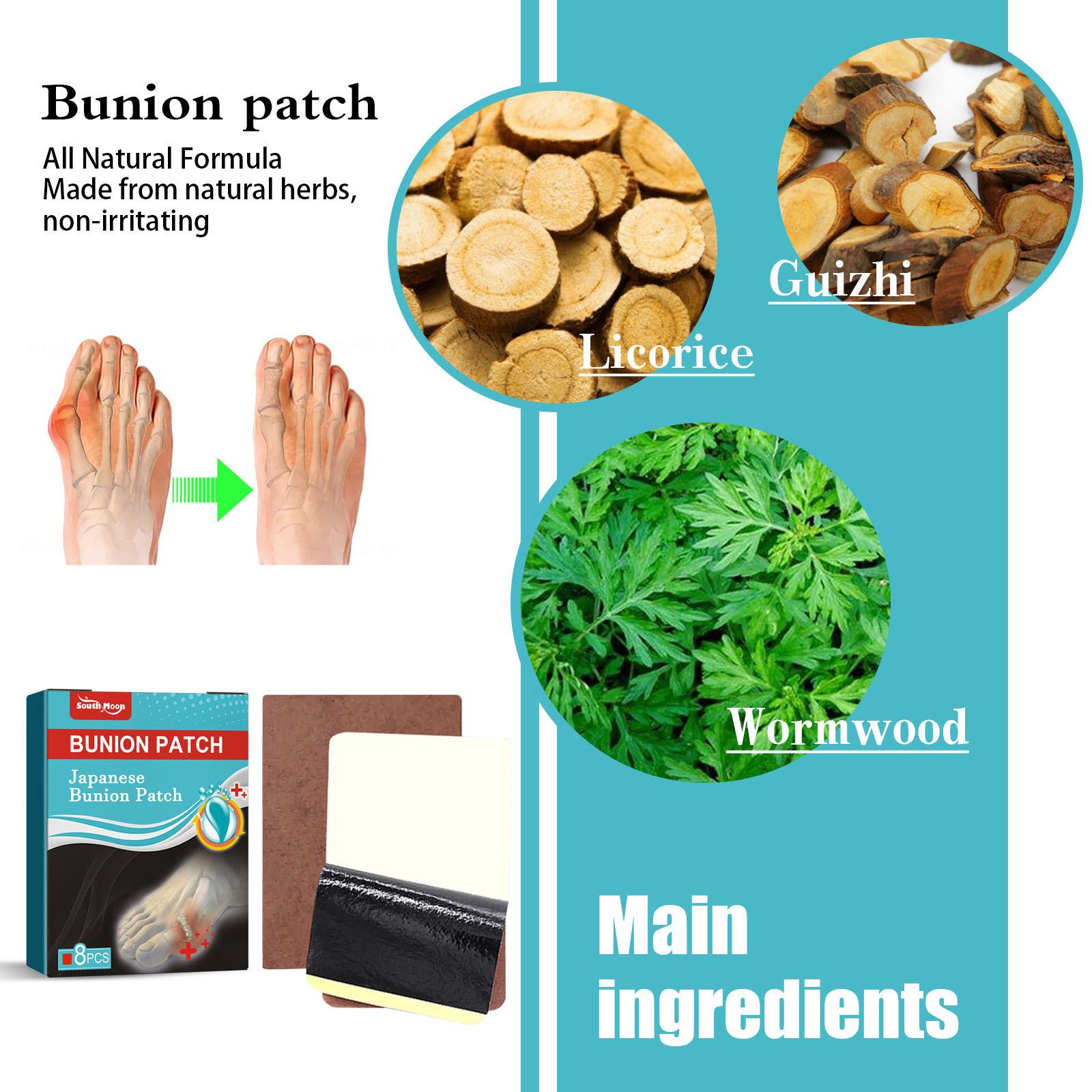 South Moon 8PCS Bunion Patch Relief Bunion Swelling Pain Patch Correction Foot Care Patch