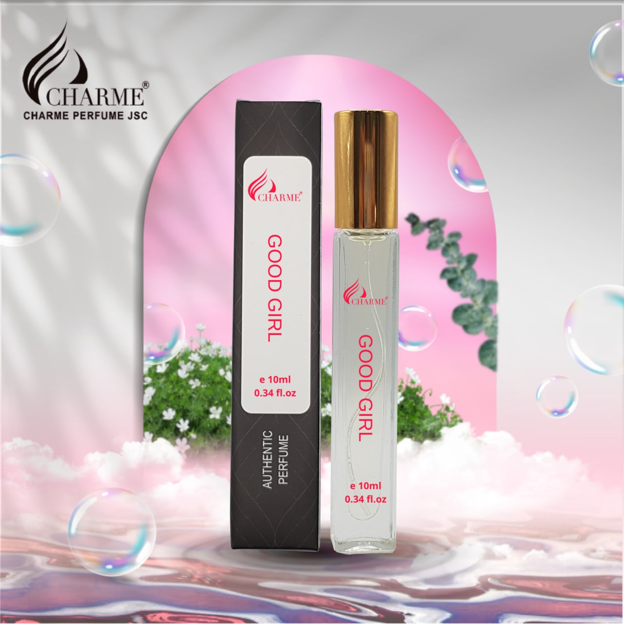 Nước hoa nữ cao cấp Charme Good Girl 10ml chai Test mini đem đến cảm giác ly kỳ, huyền bí khiến mọi người khám phá