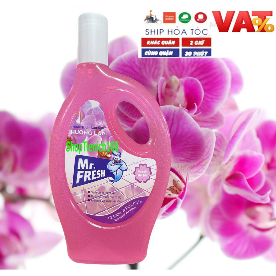 [THƠM-SẠCH-DIỆT KHUẨN] Nước thơm lau sàn Mr.fresh 1,1L Hương Lan