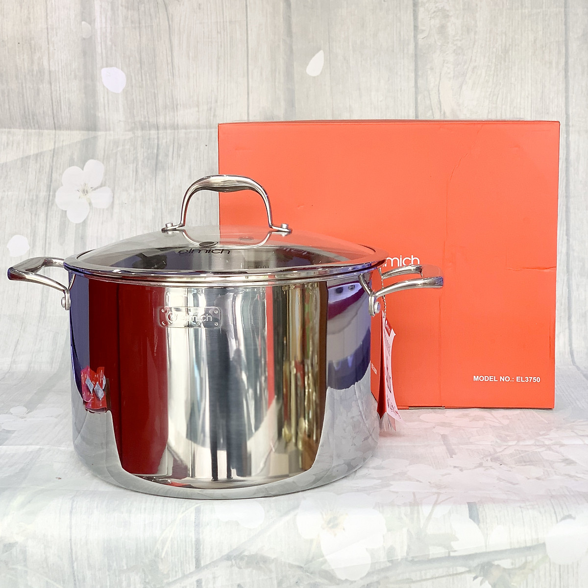 NỒI LUỘC GÀ ELMICH TRIMAX XR 28CM. INOX 304 CAO CẤP