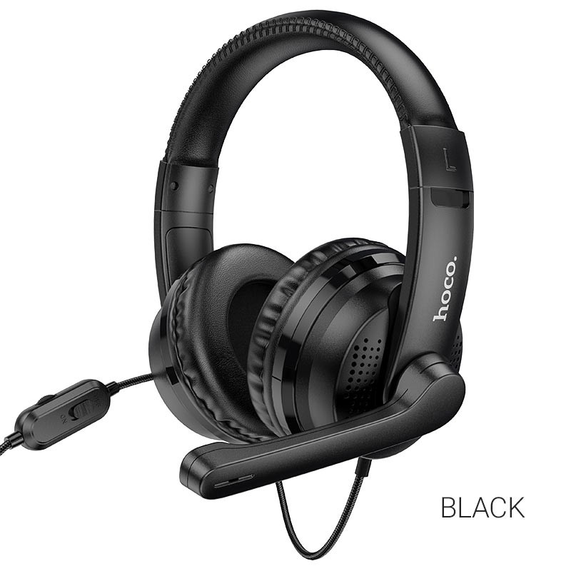 Tai nghe headphone gaming Hoco v103 - tai nghe chụp tai over ear cho điện thoại và máy tính - hàng chính hãng