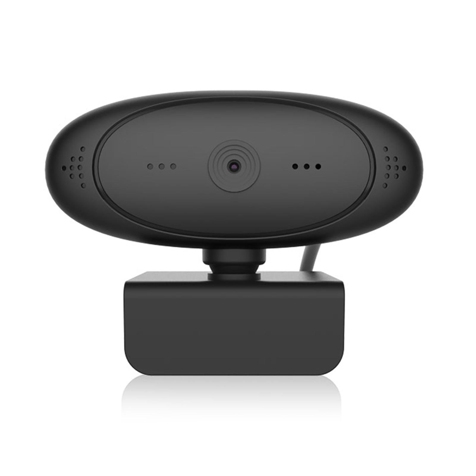 1080P HD Computer Camera Video Conference Camera Webcam 2 Mega Pixel Auto Focus 360° Rotation USB Plug & Play with
