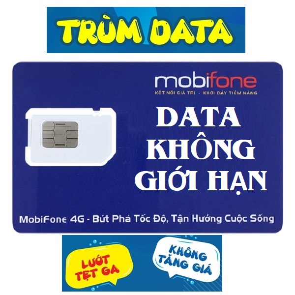 SIM 4G MOBIFONE TRÙM DATA - ĐẦU SỐ 09 - KHÔNG GIỚI HẠN DUNG LƯỢNG - Đăng Ký Đúng Chủ (120k/tháng: 2Gb/ngày, hết 2Gb dùng không giới hạn với tốc độ 2Mbps, Gọi miễn phí: nội mạng 500ph, ngoại mạng 30ph)