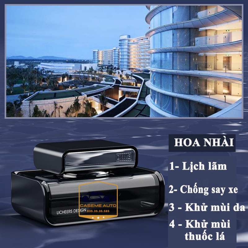 Nước Hoa Ô Tô Duke Chiết Xuất 100% Từ Thiên Nhiên, Khử Mùi, Chống Say Xe, An Toàn Cho Sức Khỏe - Hàng Nhập Khẩu