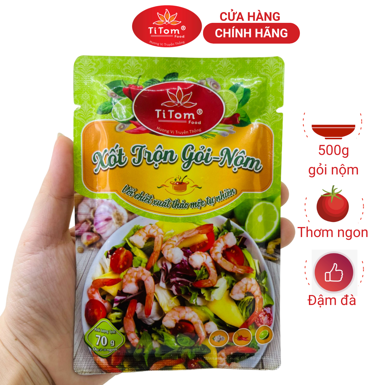 Xốt trộn gỏi nộm Titom gói 70g gia vị hoàn chỉnh dùng trộn gỏi nộm