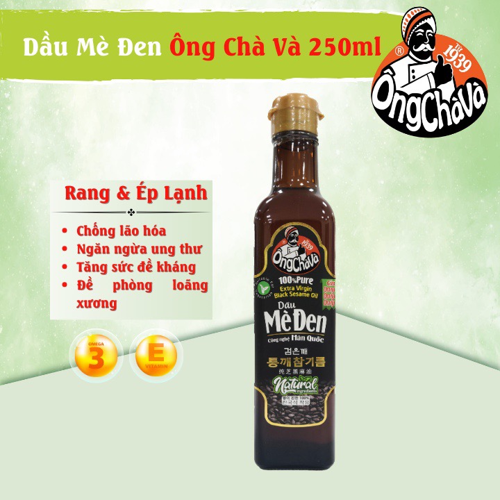 Dầu Mè Đen Ông Chà Và 250ml - Nhập Khẩu Hàn Quốc