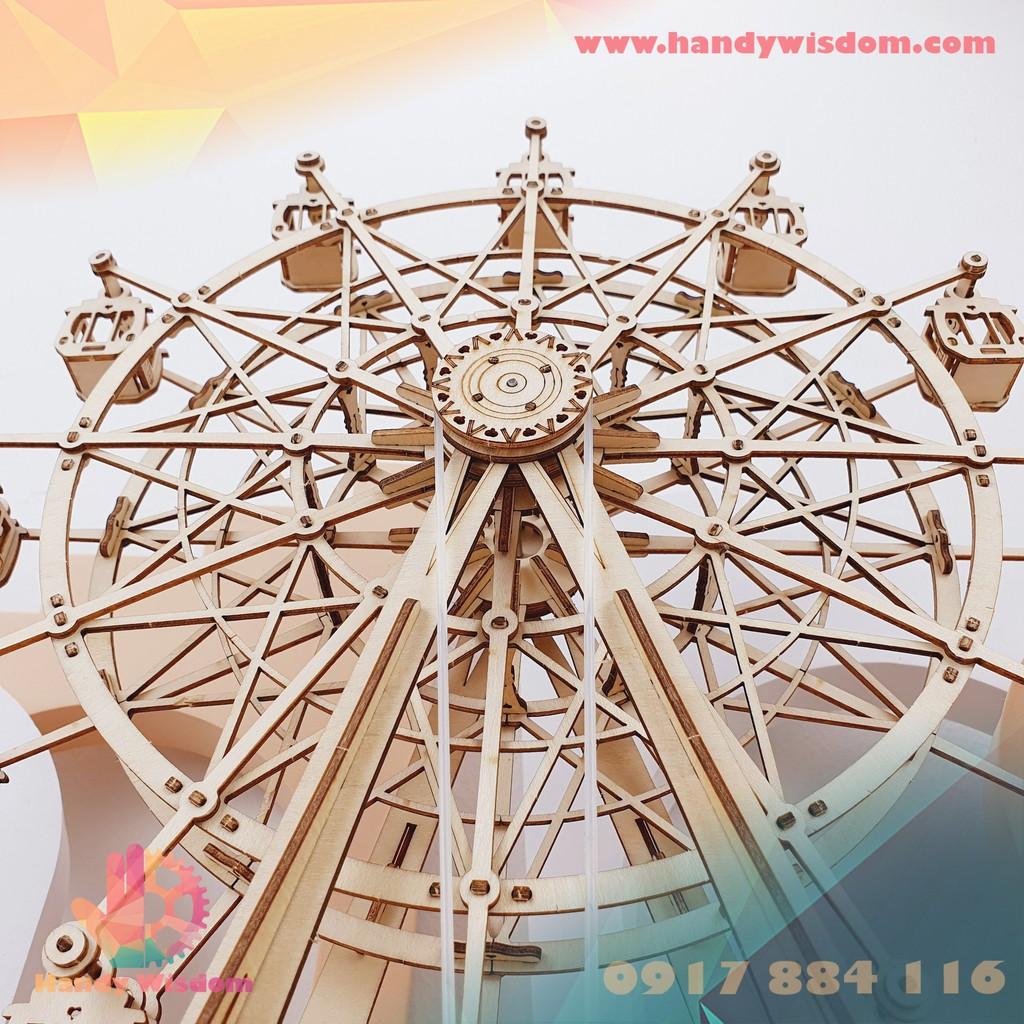 Mô hình hộp nhạc gỗ - Đu quay - Robotime Ferris Wheel TGN01