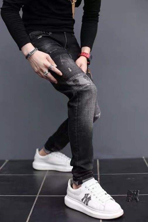 Quần jean nam xanh bạc Julido Store, chất jean co dãn 4 chiều tôn dáng nam tính BC5678 - Đen 01 size 28